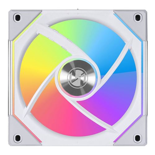 Lian Li UNI FAN SL-INF FLEX Reverse Blade 120mm Fluid Dynamic Case Fan - White (3 Pack) — vista 4