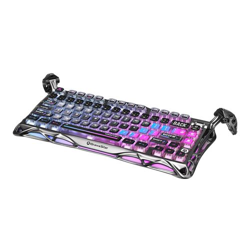 GravaStar Mercury K1 Pro 75% Wireless Mechanical Gaming Keyboard - Special Cyberpunk Editi — vista 4