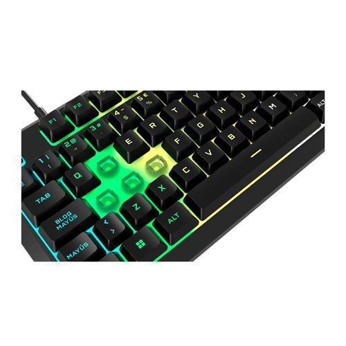 Corsair R K55 CORE Wired RGB Gaming Keyboard - Black
 Quiet, Responsive Switches;  300ml S — vista 4