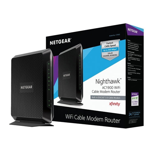 NETGEAR C7000 DOCSIS 3.0 Dual-Band AC1900 Cable Modem/WiFi Router Combo
 24 x 8 Bonded Cha — vista 4