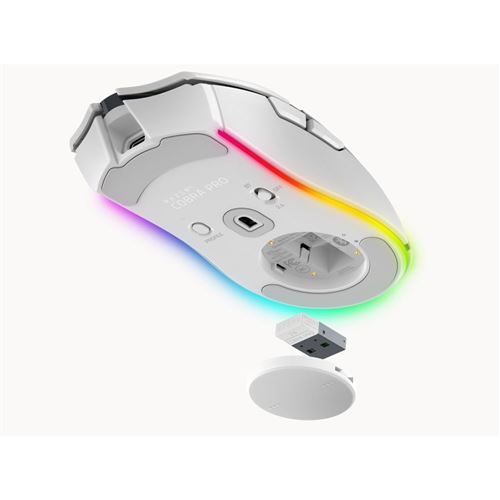 Razer Cobra Pro Lightweight ChromaRGB Wireless Gaming Mouse - White — vista 4