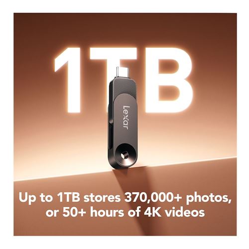 Lexar 256GB D500 Dual Drive USB 3.2 Gen 1 Flash Drive (USB-C / USB-A) - AFA Edition — vista 4