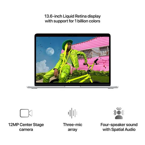 Laptop Apple MacBook Air 13 MDH94LL/A Pantalla 13.6" Liquid Retina IPS - M5 - 24GB Memoria - 1TB SSD — vista 4