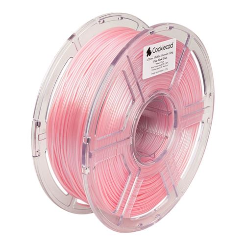 Cookiecad 1.75 mm TPU 3D Printer Filament 1.0 kg (2.2 lbs.) Spool - Pale Pink Elixir — vista 4