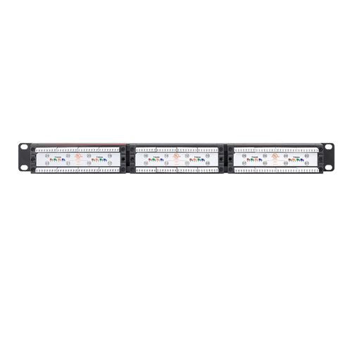 Intellinet Cat6 24-Port Patch Panel with LEDs — vista 4