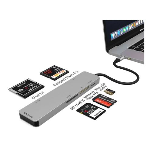 EZQuest Inc. USB-C CFast 2.0 Card Reader 5 Ports with UHS II SD/Micro SD — vista 4