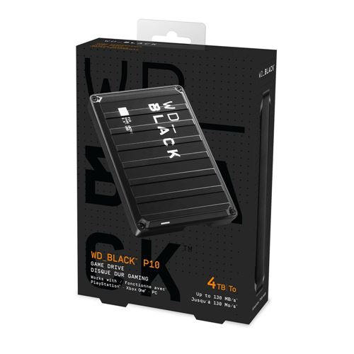 WD BLACK P10 Game Drive 4TB USB 3.2 (Gen 1 Type-A) 2.5" HDD - Black — vista 4