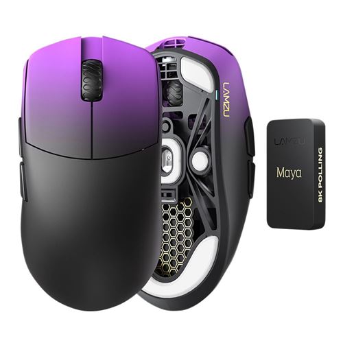 Lamzu Maya Champion Edition Wireless Gaming Mouse - Purple Shadow — vista 4