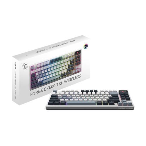 MSI FORGE GK600 TKL Wireless SKY Keyboard — vista 4