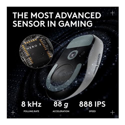 Logitech G PRO X SUPERLIGHT 2c LIGHTSPEED Wireless Gaming Mouse - White — vista 4