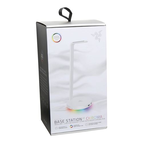 Razer Base Station V2 Chroma - Chroma Enabled Headset Stand with USB 3.1 Hub and 7.1 Surro — vista 4