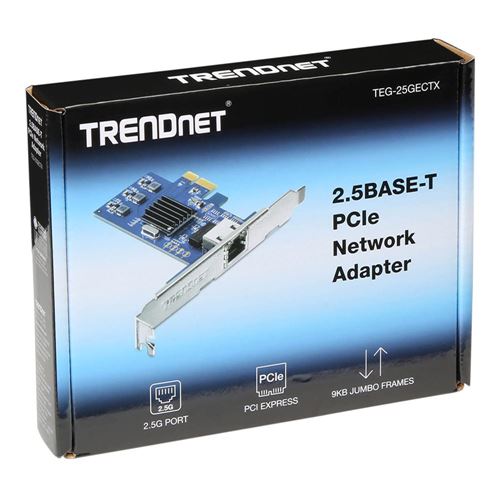 Trendnet 2.5GBase-T PCIe Network Adapter (TEG-25GECTX) — vista 4