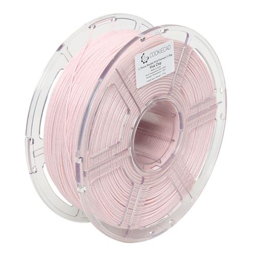 Cookiecad 1.75mm Pink Chip (Pink Marble) PLA 3D Printer Filament - 1kg Spool (2.2 lbs) — vista 4