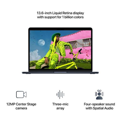 Laptop Apple MacBook Air 13.6 MDHG4LL/A - Apple M5 10-Core - 24GB Unified Memory - 1TB SSD - GPU 10- — vista 4