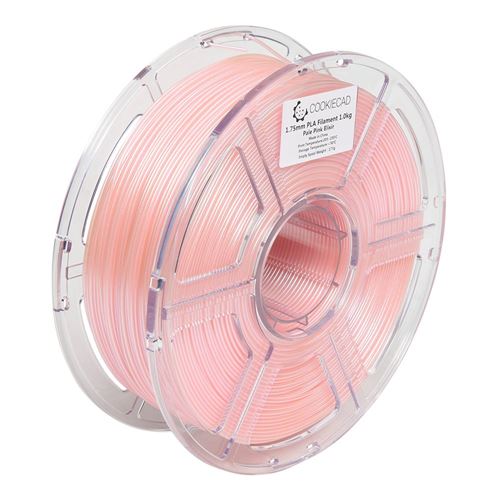 Cookiecad 1.75mm PLA 3D Printer Filament Single Color 1.0 kg (2.2 lbs.) Spool - Pale Pink  — vista 4