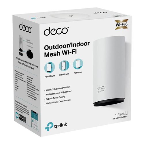 TP-LINK Deco X50-Outdoor - AX3000 WiFi 6 Dual-Band Gigabit Wireless Router with AiMesh Sup — vista 4