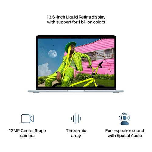Laptop Apple MacBook Air 13 MDHJ4LL/A Pantalla 13.6" Liquid Retina IPS - M5 - 16GB Memoria - 1TB SSD — vista 4
