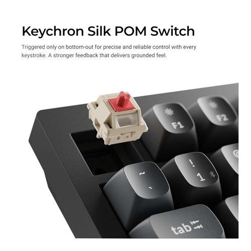 Keychron V1 Ultra 8K Wireless Mechanical Keyboard, Banana Silk POM Switch- Black — vista 4