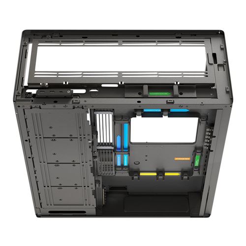 HAVN HS 420 Dual-Chamber Tempered Glass ATX Mid-Tower Computer Case - Black — vista 4
