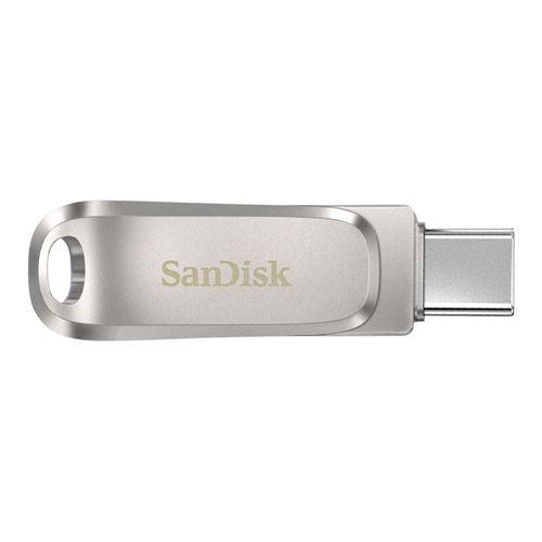 Sandisk 256GB Dual Drive Luxe SuperSpeed+ USB 3.1 (Gen 1) Flash Drive - Silver — vista 4