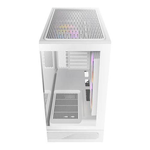 Antec C2M ARGB Tempered Glass microATX Mid-Tower Computer Case - White — vista 4