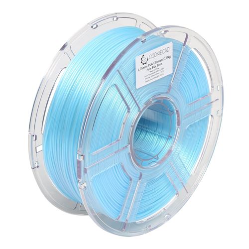 Cookiecad 1.75mm PLA 3D Printer Filament Single Color 1.0 kg (2.2 lbs.) Spool - Pale Blue  — vista 4