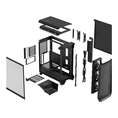 Fractal Design Meshify 3 Tempered Glass ATX Mid-Tower Computer Case - Black — vista 4