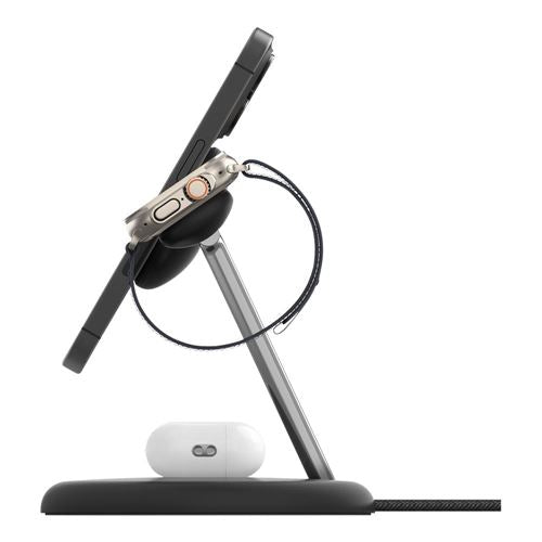 Belkin BoostCharge Pro 3-in-1 Magnetic Wireless Charging Stand Qi2 15W - Black — vista 4