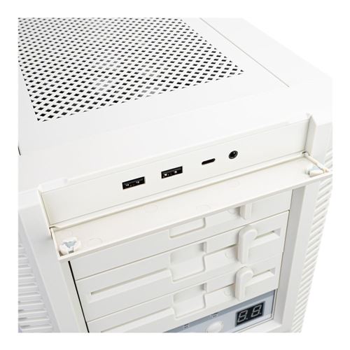 SilverStone FLP02 Retro-inspired ATX Mid-Tower Computer Case - Beige — vista 4