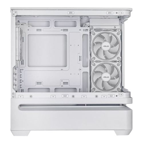 ASUS Prime AP202 ARGB Tempered Glass microATX Mid-Tower Computer Case - White — vista 4