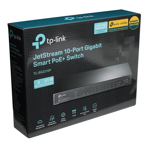 TP-LINK JetStream 10-Port Gigabit Smart Switch with 8-Port PoE+ — vista 4