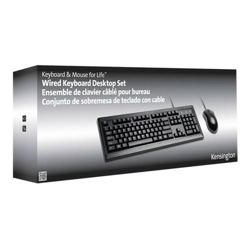 Kensington Keyboard for Life Desktop Set - Black
 Wired — vista 4