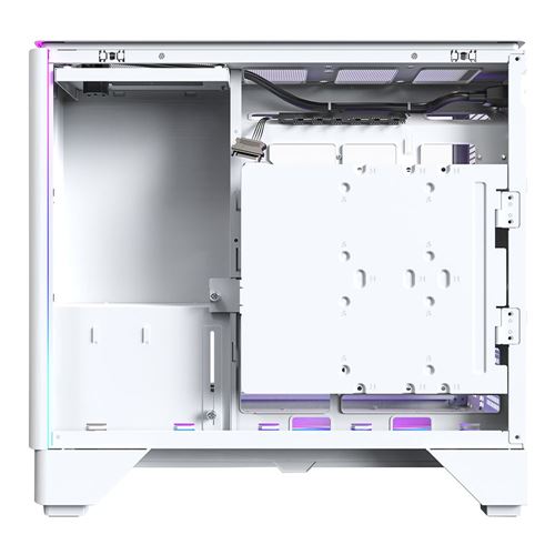 Montech KING 15 PRO Tempered Glass microATX Mid-Tower Computer Case - White — vista 4