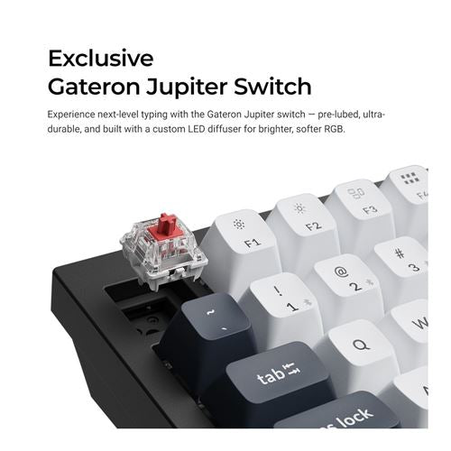 Keychron Q1 Max Hot Swappable RGB Backlight Wireless Keyboard - Black
 Gateron Jupiter Bro — vista 4