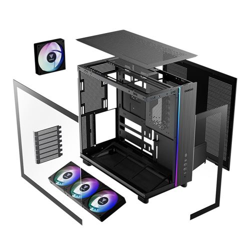 Case Gamdias ATLAS M4 Tempered Glass ATX Mid-Tower — vista 4