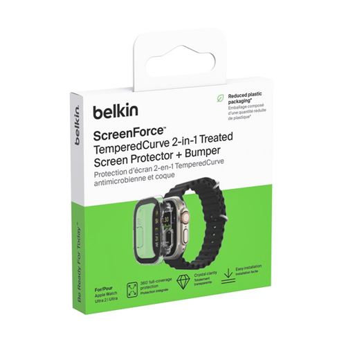 Belkin ScreenForce TemperedCurve 2-in-1 Treated Screen Protector + Bumper for Apple Watch  — vista 4