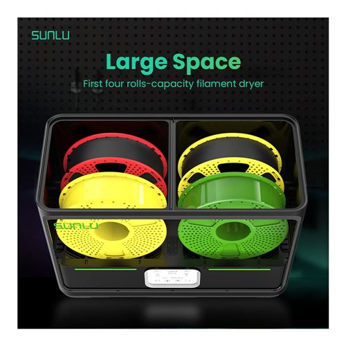 SUNLU Official 3D Printer Filament Dryer S4 — vista 4