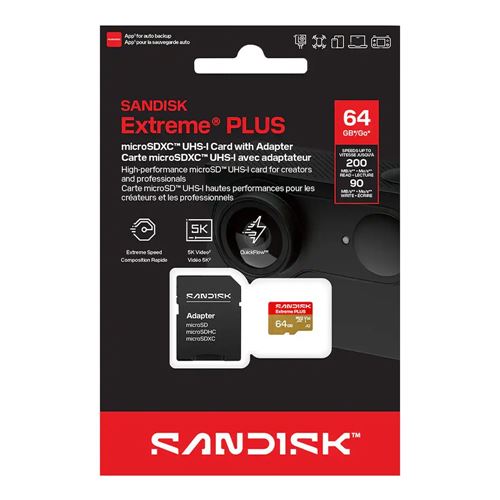 Sandisk Extreme PLUS 64GB microSDXC Card UHS-I Flash Memory Card U3 V30 A2 Micro SD Card — vista 4