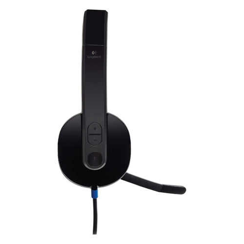 Logitech USB H540 Wired Headset - Black
 Adjustable Padded Headband;  Easy On-ear Sound Co — vista 4