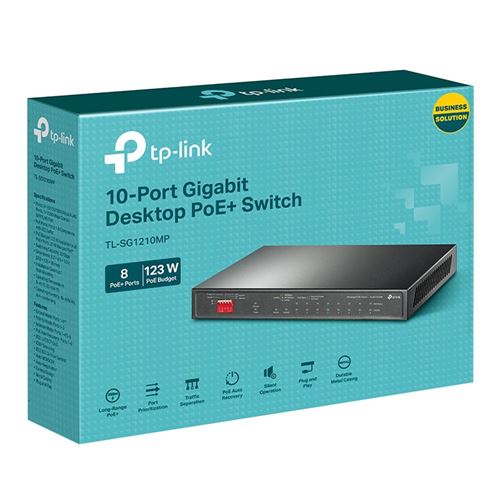 TP-LINK TL-SG1210MP 10-Port Gigabit Desktop Switch with 8-Port PoE+ — vista 4