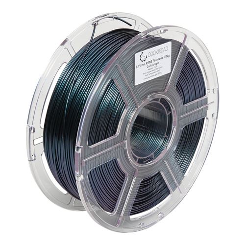 Cookiecad 1.75mm PETG Iridescent 3D Printer Filament Single Color 1.0 kg (2.2 lbs.) Spool  — vista 4