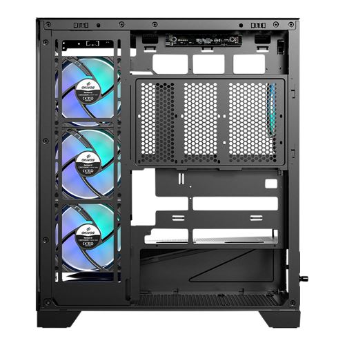 Okinos Okinos Aqua 9 Tempered Glass ATX Mid-Tower Desktop Computer Case - Black — vista 4