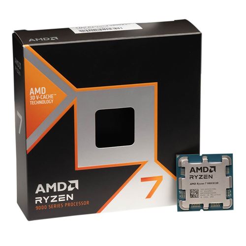 Procesador AMD Ryzen 7 9800X3D 8 Núcleos 4.7GHz 96MB Caché Socket AM5 — empaque del procesador