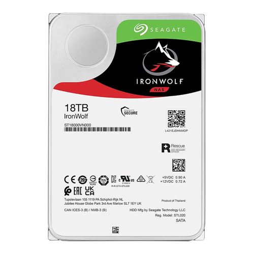 Seagate IronWolf 18TB 7200 RPM SATA III 6Gb/s 3.5" Internal CMR Hard Drive — vista 4