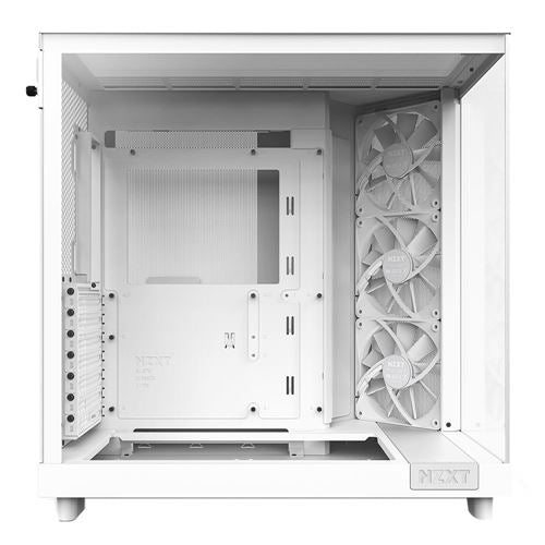 NZXT H6 Flow Tempered Glass ATX Mid-Tower Computer Case - White — vista 4