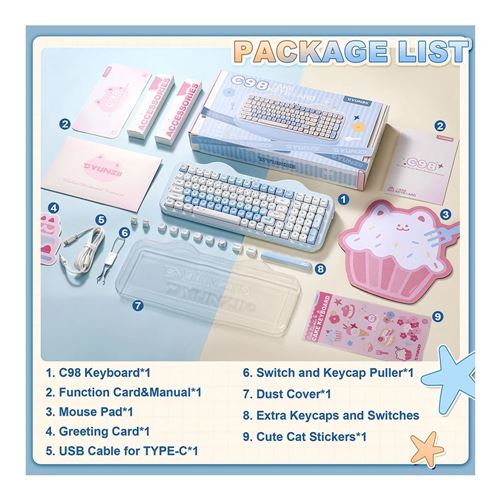Yunzii YUNZII C98 CAKE MEOW BL — vista 4