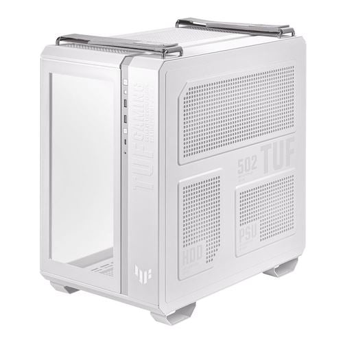ASUS TUF Gaming GT502 Tempered Glass ATX Mid-Tower Computer Case - White — vista 4