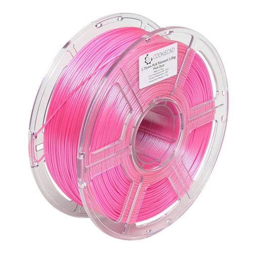 Cookiecad 1.75mm PLA 3D Printer Filament Single Color 1.0 kg (2.2 lbs.) Spool - Pixie Dust — vista 4