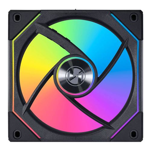 Lian Li UNI FAN SL-INF LCD FLEX 120mm Fluid Dynamic Case Fan - Black — vista 4