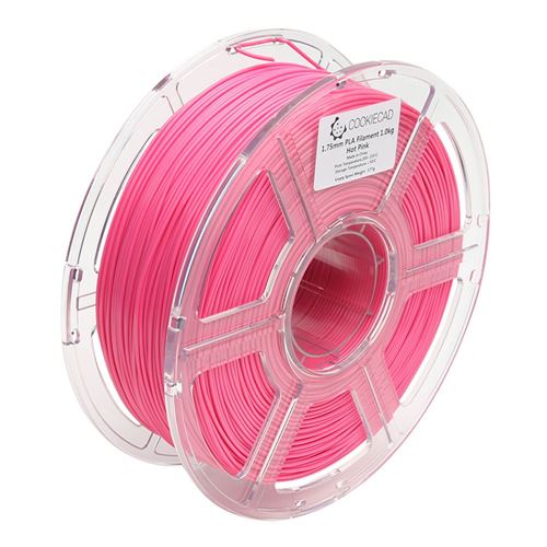 Cookiecad Cookiecad 1.75mm Hot Pink PLA 3D Printer Filament - 1kg Spool (2.2 lbs) — vista 4